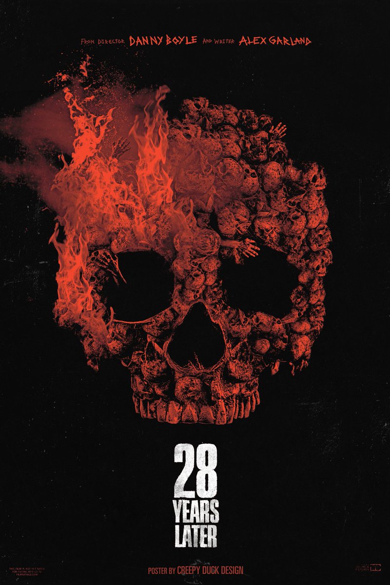 creepyduckart's tweet photo. Man, that #28YearsLater trailer is 🔥. Here's my new poster. 💀☠️🩸🤘#digitalart https://t.co/4OFWM9xtBJ