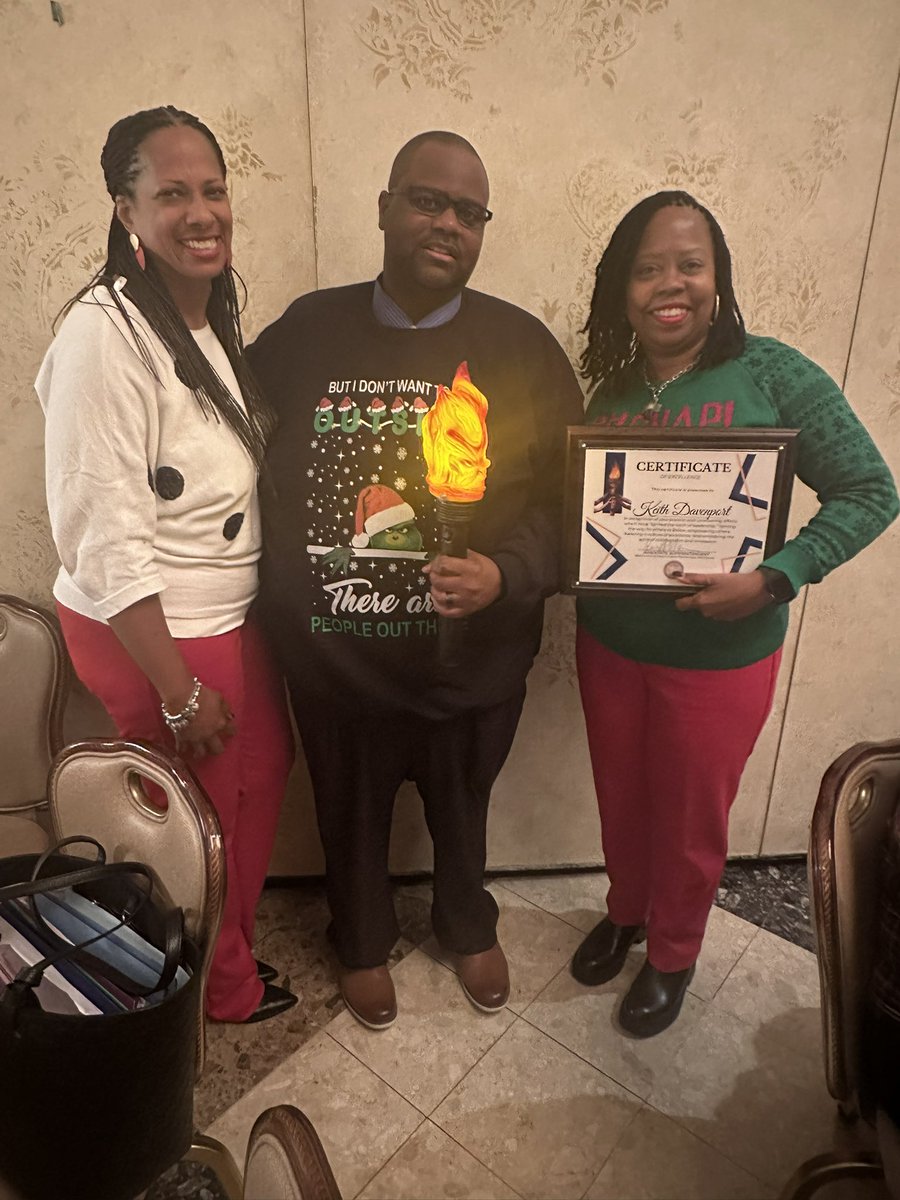 And the winner of the Torch of Leadership for the month of November. goes to Principal Keith Davenport of Friendly High School!!! CONGRATULATIONS Principal Davenport for Illuminating the Path for Others to Follow!! We are so proud of you!!! Striving for the GOLD!