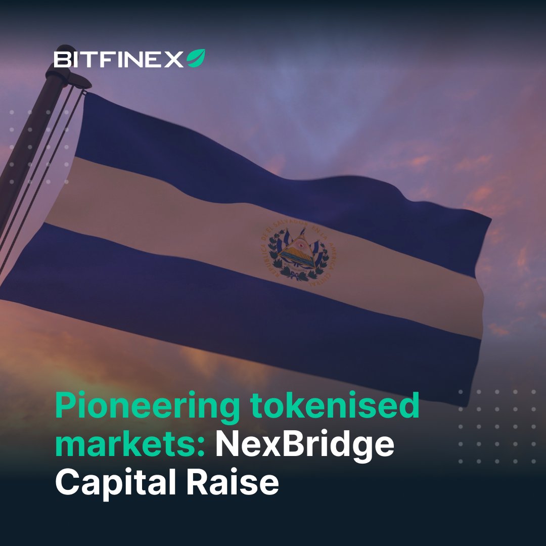 bitfinex's tweet photo. Can tokenisation bridge the gap between Wall Street and emerging economies?
El Salvador’s @NexBridgeSV shows how it’s done. Turning US Treasury Bills into digital tokens attracts global investors and proves tokenisation is financial inclusion.
👉 https://t.co/i7OZP15qBR https://t.co/ahHiSVE0v1
