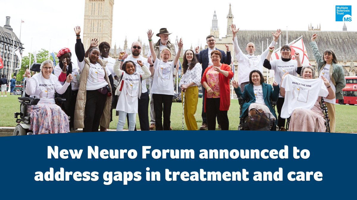 MSTrust's tweet photo. The UK government launches first-ever forum to address gaps in treatment and care for people affected by neurological conditions, following the #BackThe1in6 campaign.
Head to the link below to learn more.
https://t.co/9Lg1jNp7zC
#MS #MSTrust #ThisIsMS https://t.co/dN7pvFE0JH