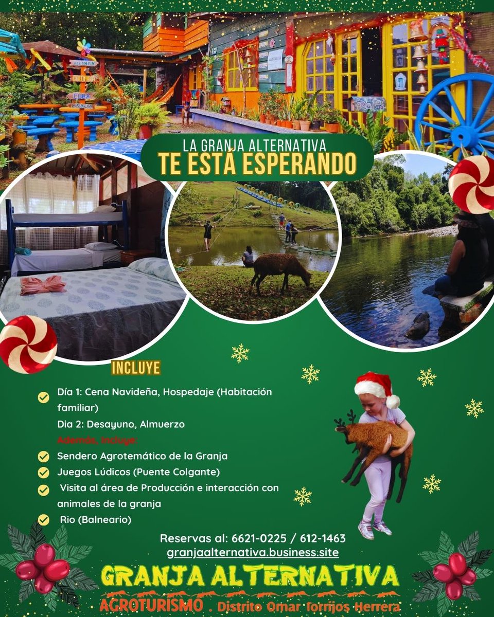 granjaalternat's tweet photo. 🎄✨ ¡Vive una Navidad mágica en la Granja! 🌾🐮✨ https://t.co/3y3R3b3j4w