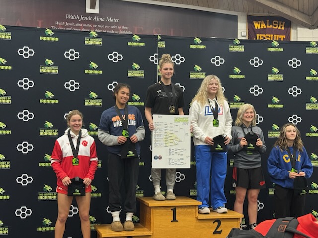 SemWrestling's tweet photo. Congrats to our Lady Blue Knights who competed at the Ironman:
Madison Healey 3rd
Jaclyn Bouzakis 1st
Emma Bacon 1st https://t.co/YNZ3oYXXEd