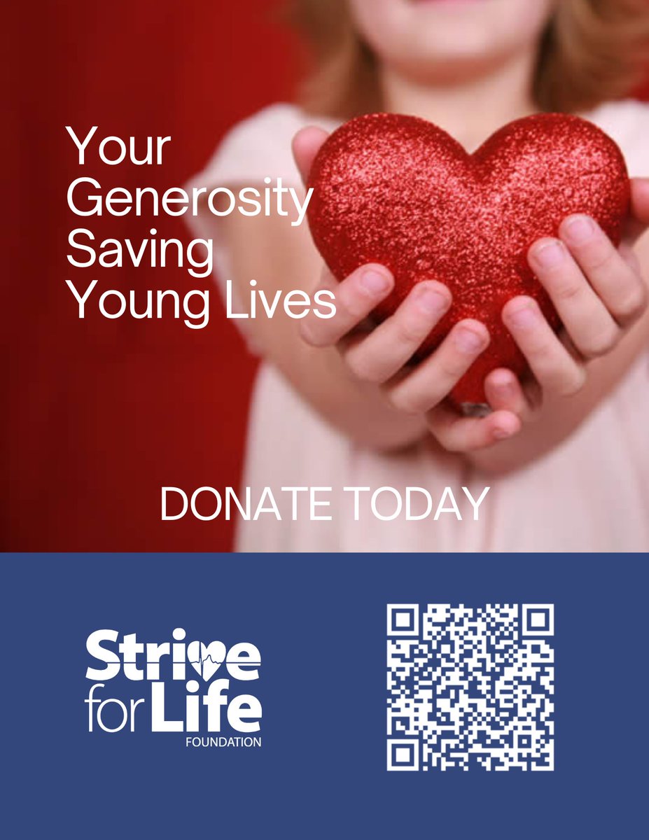 Your support allows us to continue impacting the lives of our local youth!
Donate today and help save a life!
zeffy.com/.../donate-to-…
#HeartCheck #strive #StriveForLife #donate