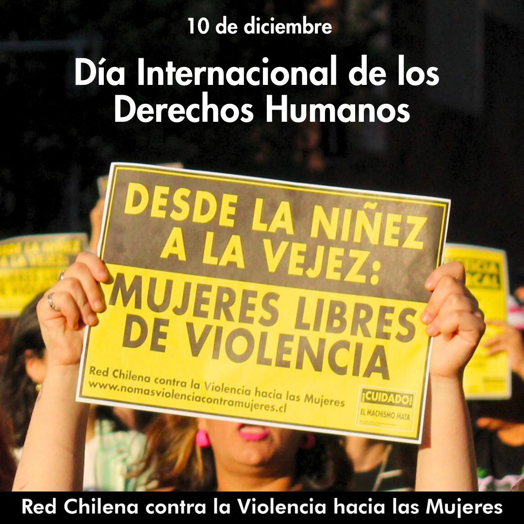 Este 10 de diciembre se conmemora el Día Internacional de los Derechos Humanos. La violencia hacia las mujeres es siempre una violación a los derechos humanos y los Estados DEBEN asegurar que vivamos una vida libre de violencia.