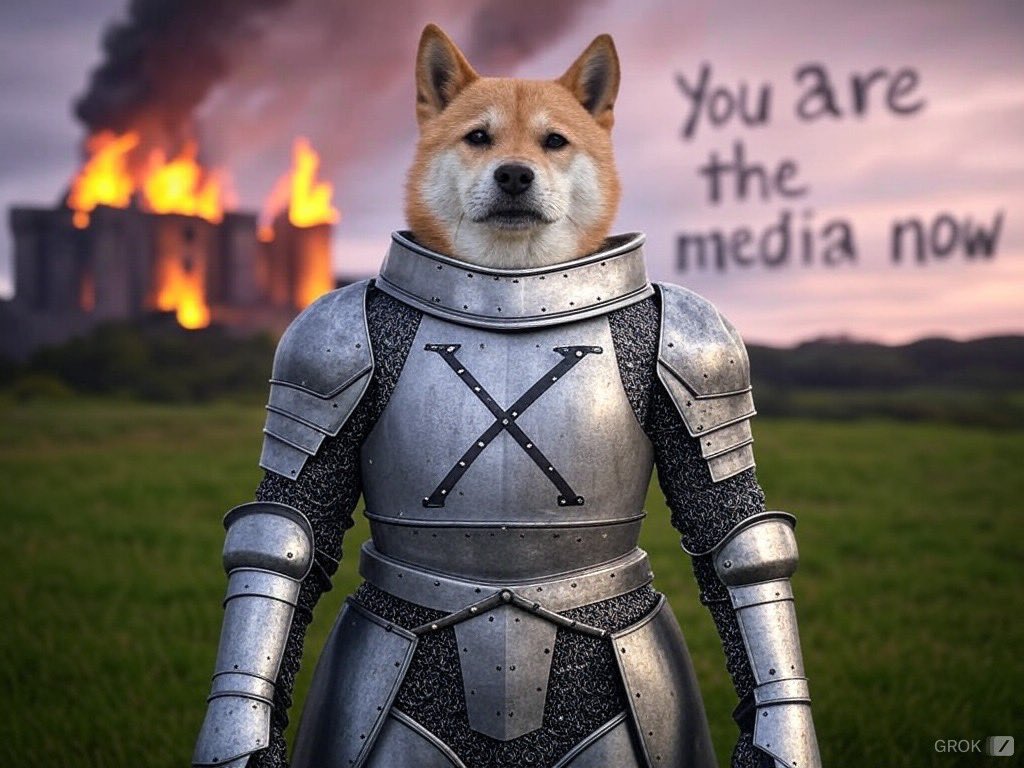 dogeofficialceo's tweet photo. ⚔️ You are the media now ⚔️ https://t.co/TgUAWsYlUX