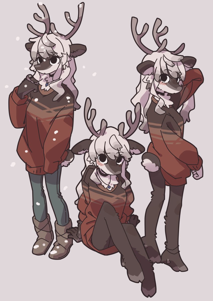 s1120411's tweet image. reindeer girl🦌