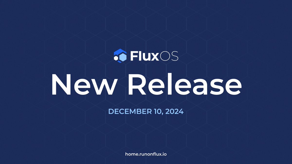 RunOnFlux's tweet photo. 📢 FluxOS v5.35.0 has been released!

This update includes lots of preparations for the upcoming FluxOS Arcane image, along with bug fixes and other updates.

Check out the full release notes for all the details: https://t.co/BIex0mktJo https://t.co/e9knLhaD11