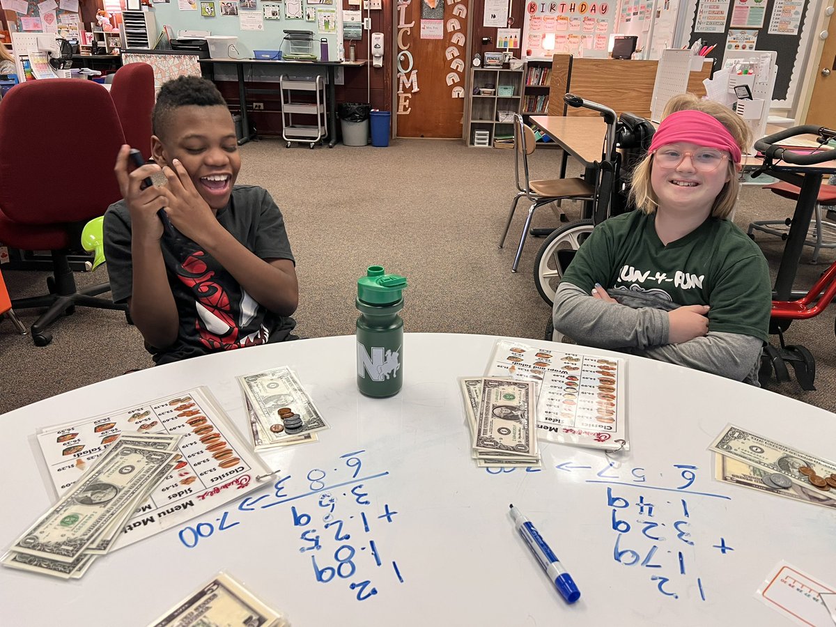 Working on functional math skills today! Ordering on a budget, next dollar up and making change. 💵 #NordoniaRocks <a href="/LEelementary/">Lee Eaton Intermediate Knights</a>