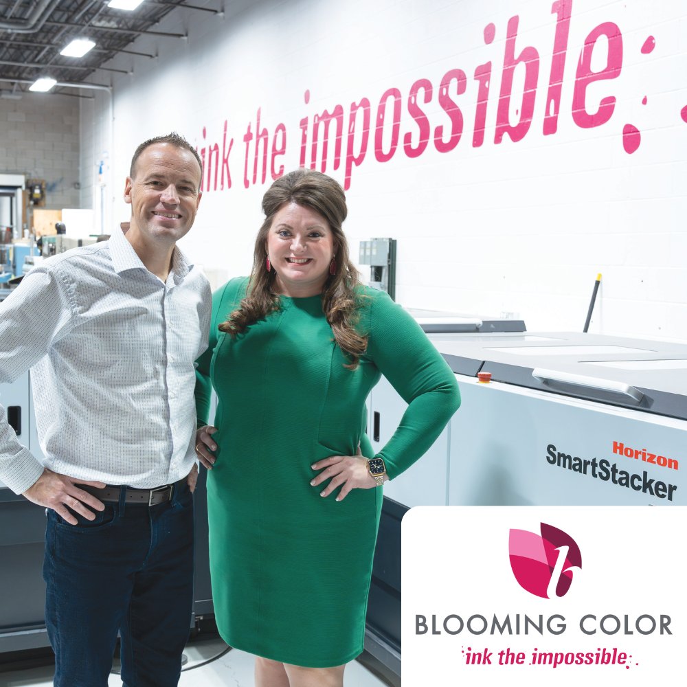 Standard Finishing Systems (@standard_finish) on Twitter photo "We’ve been very fortunate to have Standard, and our local Horizon dealer <a href="/GraphcoSolution/">GraphcoSolutions</a>, as true partners."
When <a href="/BloomingColor/">Blooming Color</a> transitioned into an e-commerce printer in the mid-2010s, they added 5 #HPIndigo presses & 8 pieces of Horizon equipment to their operations. "We’ve been very fortunate to have Standard, and our local Horizon dealer <a href="/GraphcoSolution/">GraphcoSolutions</a>, as true partners."
When <a href="/BloomingColor/">Blooming Color</a> transitioned into an e-commerce printer in the mid-2010s, they added 5 #HPIndigo presses & 8 pieces of Horizon equipment to their operations.