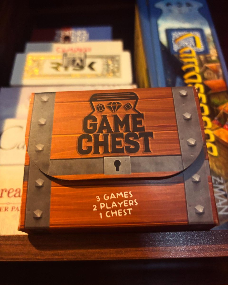 The Game Chest is here and ready to join your board game collection!  Packed with 3 unique 2-player games! Order now at pocketfoxgames.co.uk!

#PocketFoxGames #TheGameChest #BoardGameCollection #TabletopGaming #CardGames #2PlayerGames #GamingOnTheGo #IndieGames #ShopSmall