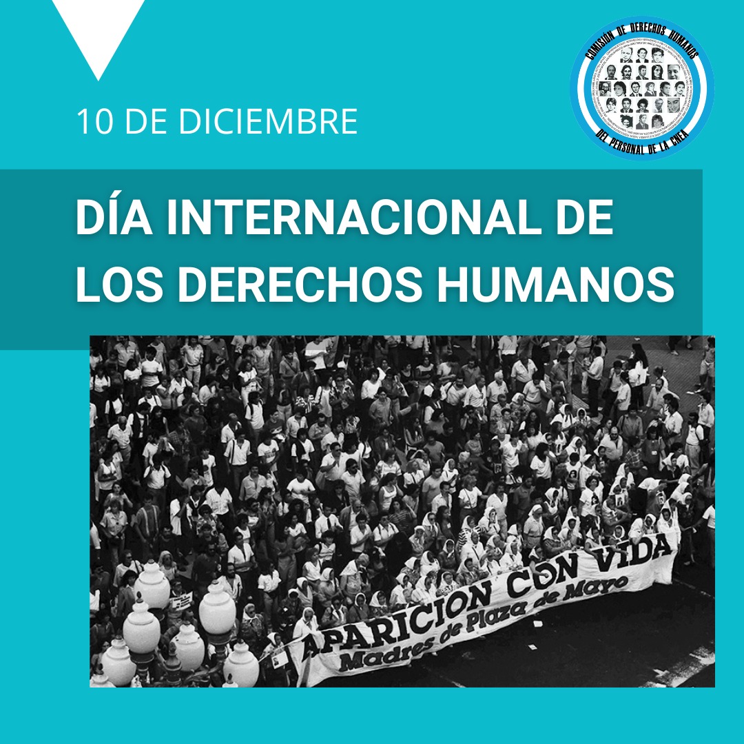 cdhpcnea's tweet photo. 10 de diciembre ➡️ Día Internacional de los Derechos Humanos y de la Restauración de la Democracia en 🇦🇷 https://t.co/nD9dQsdJNQ