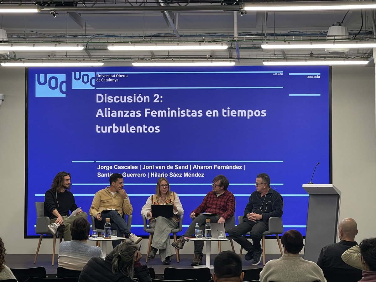 <a href="/UOCigualtat/">Unitat d'Igualtat</a> <a href="/Igualitaris/">Homes Igualitaris</a> <a href="/DelGobVG/">Delegación del Gob. contra la Violencia de Género</a> <a href="/UOCuniversitat/">UOCuniversitat</a> <a href="/garcia_mingo_e/">Elisa Garcia-Mingo</a> @CCPPySOCUCM <a href="/orebrouni/">Örebro universitet</a> <a href="/UOCresearchhub/">UOC Research Hub</a> <a href="/wu_vienna/">WU Vienna</a> 🔚 Finalitza la VI edició del congrés Men in Movement amb els debats:

💬 “Malestares, victimismo masculino y ultraderecha”: Oriol Ginés (Conexus), <a href="/lio_delg/">Lionel S. Delgado</a> (<a href="/Igualitaris/">Homes Igualitaris</a>), Bakea Alonso (CEPAIM), Miguel Lázaro (Masculinidades beta i MEI) i Paco Abril (<a href="/Igualitaris/">Homes Igualitaris</a>).

💬