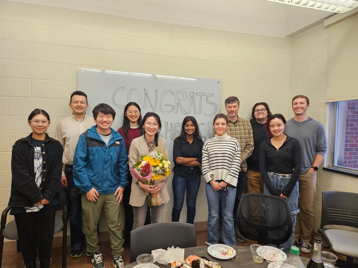 Congratulations to Xi Cheng for successfully defending her Ph.D.! Great job , Xi!