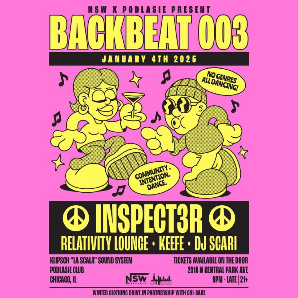 inspect3r's tweet image. heading back home to chicago right after the new year on 01/04 🙏🏻
so stoked to be playing at one of my favorite clubs in the city w/ @relativitylng @djscari & Keefe 🕺🏻🪩