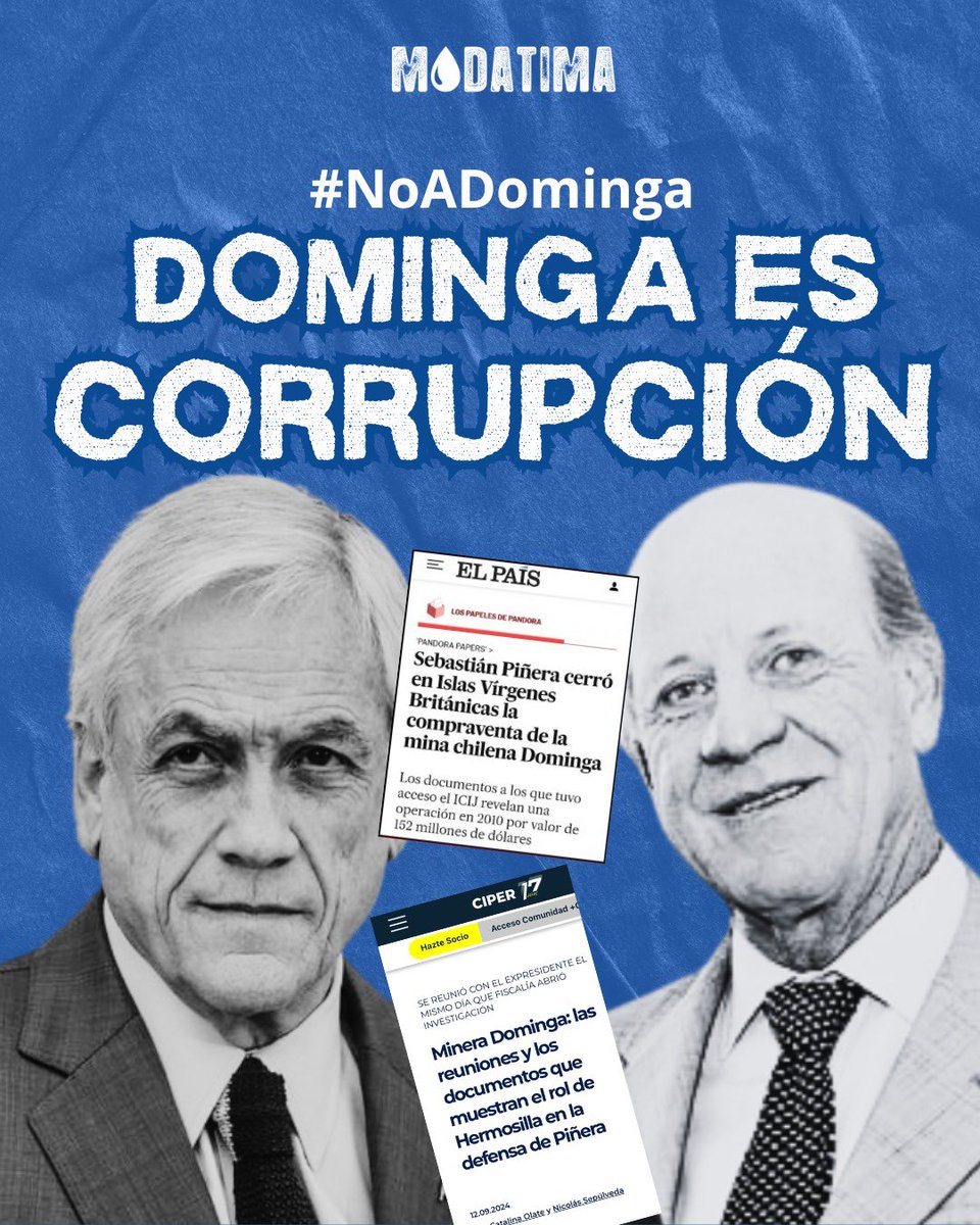 modatima_cl's tweet photo. El Tribunal Ambiental excede sus atribuciones, y vuelve a reflotar la posibilidad de que el corrupto proyecto minero Dominga ponga en peligro el santuario Archipiélago de Humboldt y la biodiversidad de nuestro país. #NoADominga https://t.co/vmreFdcgDC