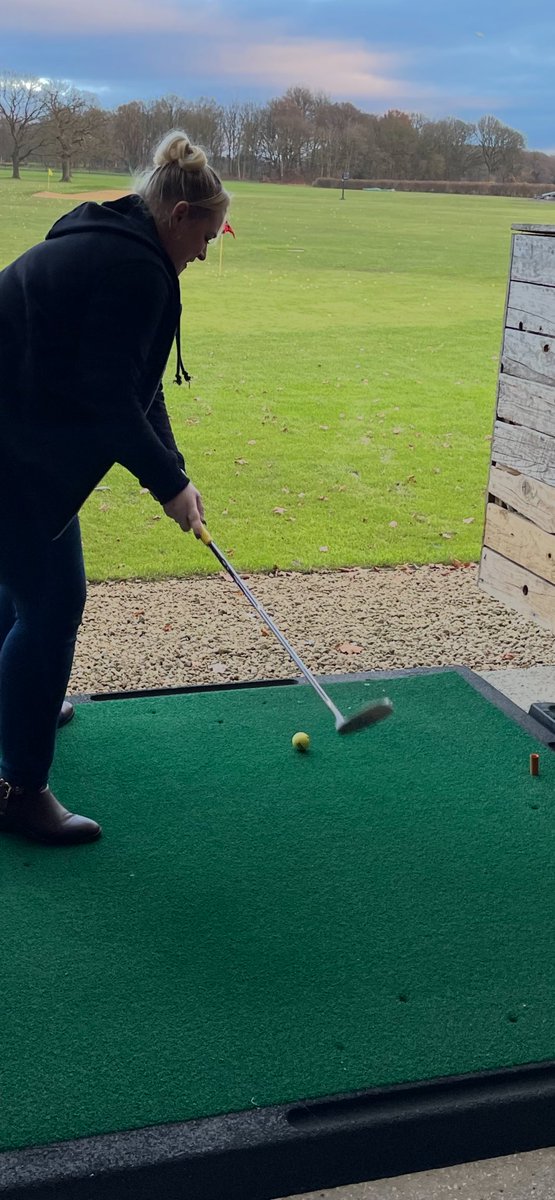 Today at AOP we recommend a service user with an occupation they have previously enjoyed….golf 💚.. I have never played golf on a driving range before..and I must say it was a lot of fun 😁 <a href="/PennineCareNHS/">Pennine Care NHS FT</a> <a href="/AntHassallNHS/">Anthonyhassallnhs</a> <a href="/mattwalshNDQ/">Matthew Walsh</a>