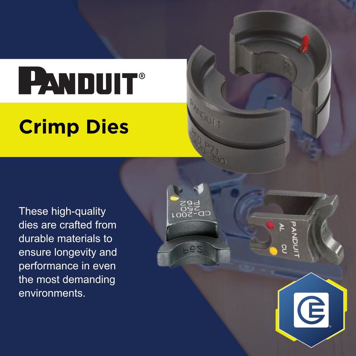 CrescentElectrc's tweet image. Ensure every connection is strong and secure with Panduit Crimp Dies. Built for reliability and precision, these dies offer exceptional performance for various wire and terminal applications.  

Trust in Panduit to deliver consistent results! ow.ly/nelK50UgmNe