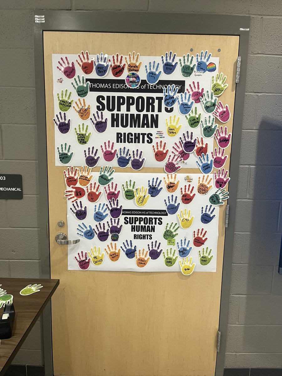 December school wide event sponsored by school counseling team: Recognizing Human Rights Day!