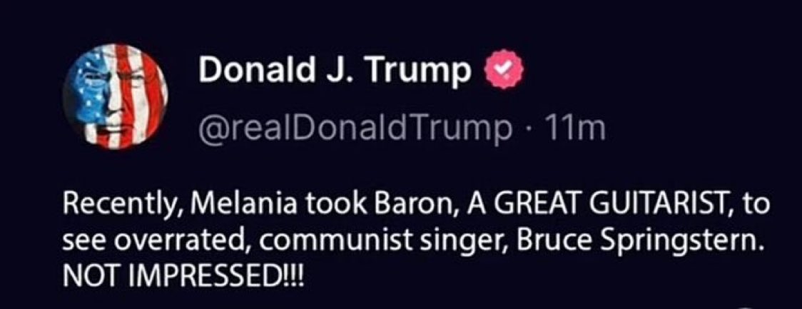 torontobaddy's tweet photo. Who in the fuck is Bruce Springstern? https://t.co/DhNT0h1SrD