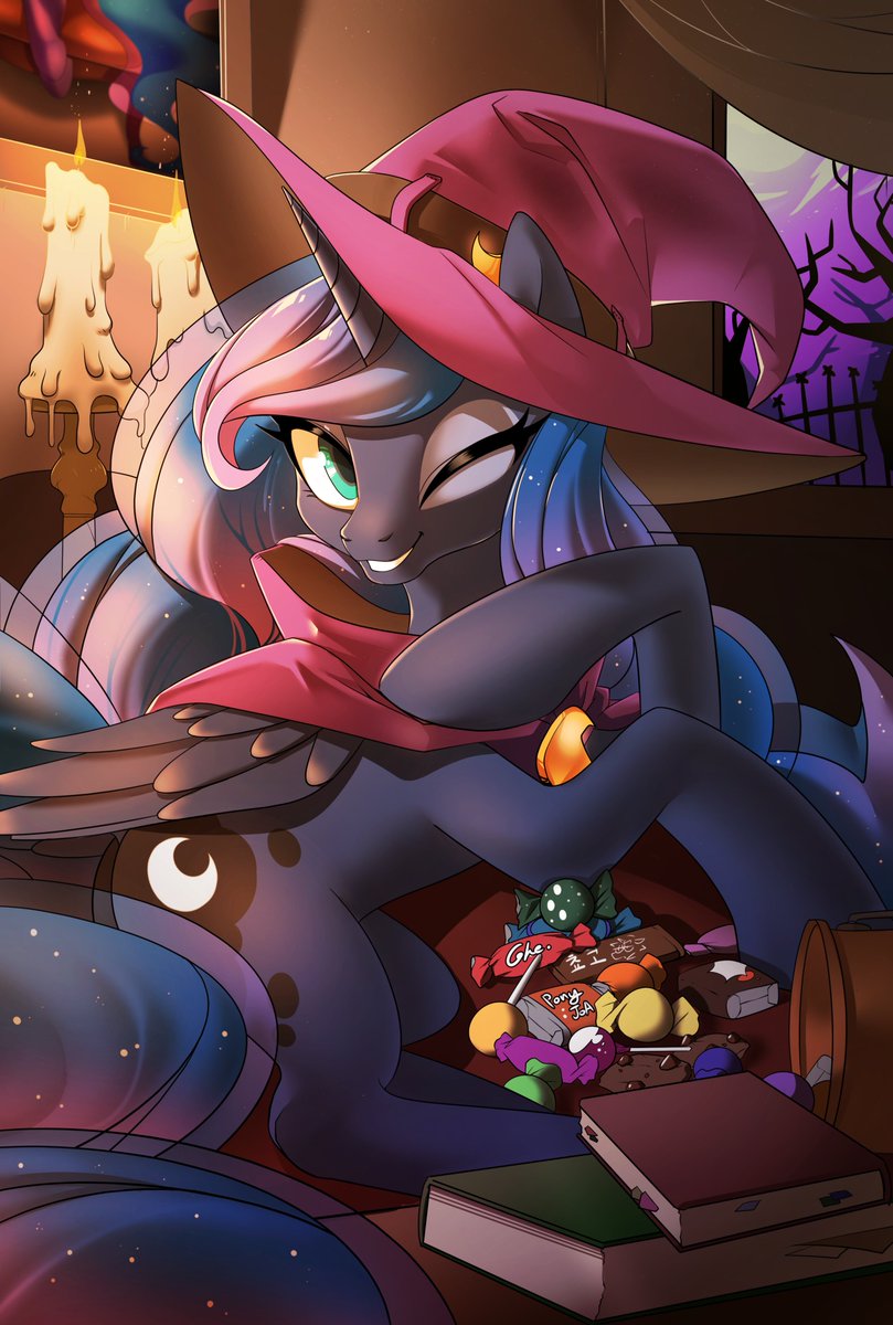 I didn't get enough witchy Luna for halloween this year. Hopefully we get lots of her in christmas stuff! 

pixiv.net/artworks/85540…