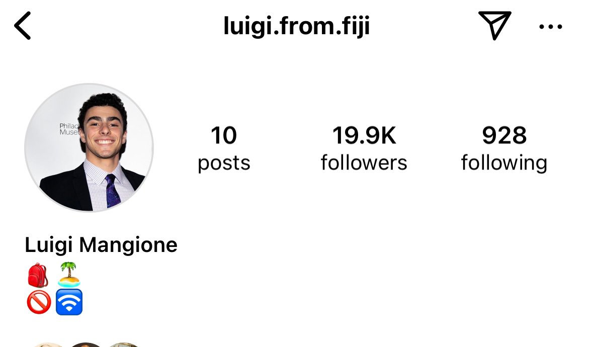 jefffdylan's tweet photo. Question for people rushing to follow the CEO shooter on insta…are we expecting him to post new content anytime soon? lol https://t.co/xVipXcyCTt