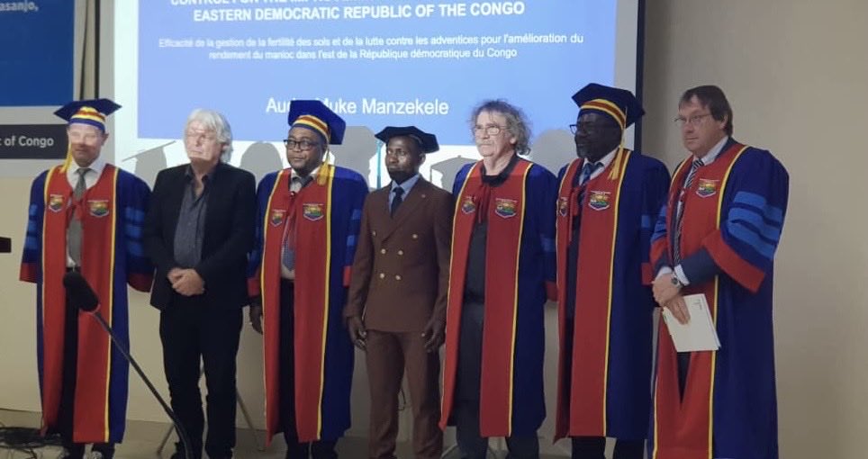 pascalboeckx's tweet image. #UGENT PhD defence (6/12/24) at #IITA Kalambo in Bukavu, DRC. Optimal collaboration between UGENT, IITA and #INERA .