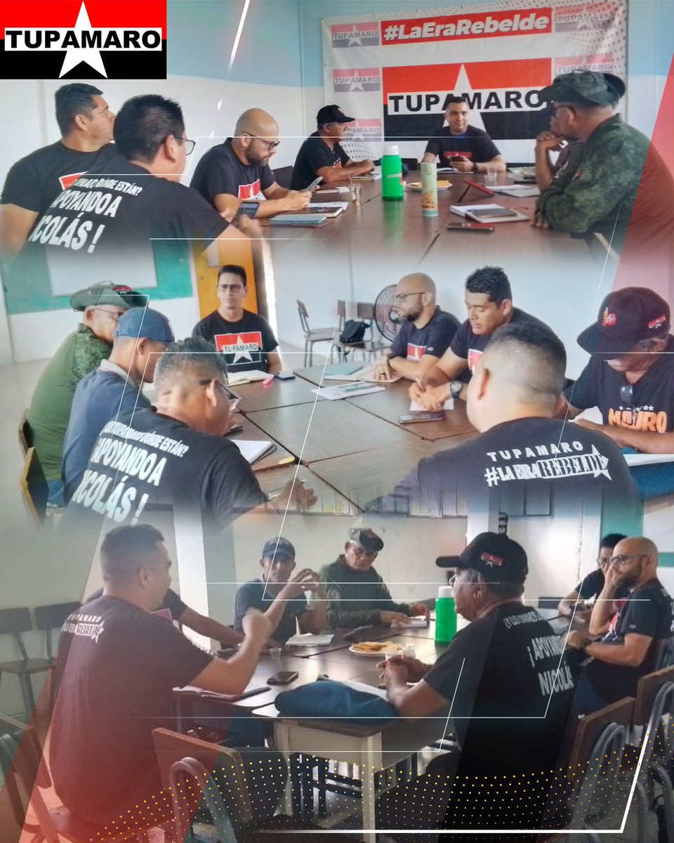 mrtpapelon1's tweet photo. #10Dic|🚩🏴Desde el Municipio Papelón se lleva acabo reunión Organica del Bloque Llanero. Dónde realizan análisis de coyuntura nacional e internacional. A su vez planificación de actividades de fin Año.

#TodoElPartidoUnaEscuela
#TupamaroEjemploDeLucha https://t.co/RqGUaLKOpV