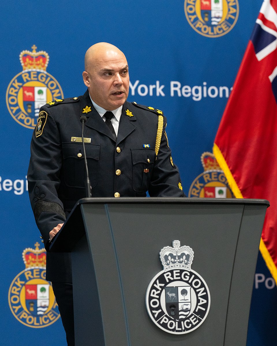 YRP's tweet photo. The number of home invasions in #YorkRegion has risen 116% since 2021.

Today, @YRP sent a message to the people that commit them: We will use all resources available to shut down the groups responsible.

#ProjectSkyfall was a year-long investigation stemming from a home invasion in #Vaughan last Christmas Eve.

Results:
✅17 arrests
✅83 charges
✅The seizure of MDMA, crystal meth, cannabis and 300,000 pills being sold as oxycodone, with a combined street value of $14 million.

Six of these suspects were on bail conditions at the time of their arrest and seven more have been released on bail conditions since their arrests.

#YRP #DeedsSpeak #Skyfall