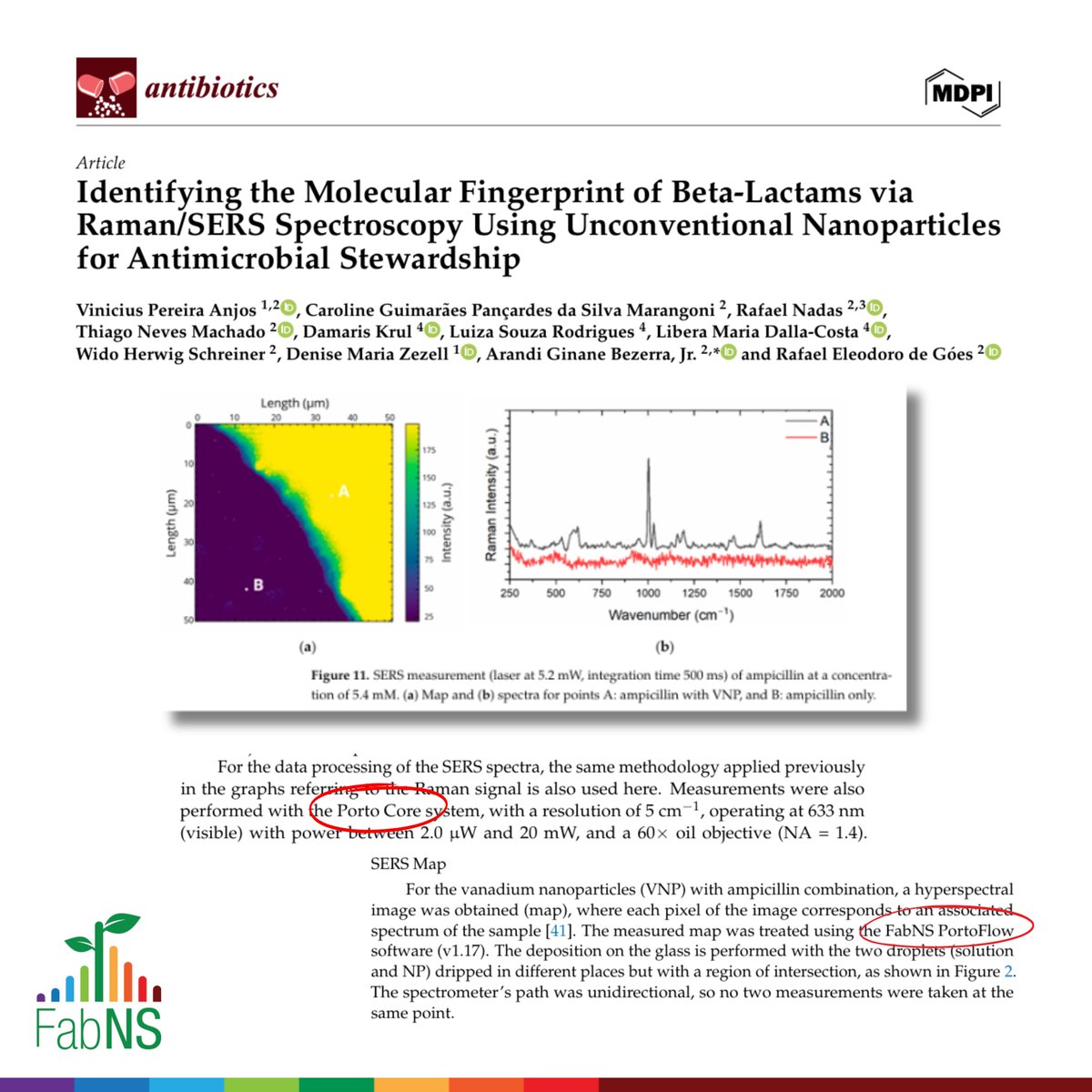 fabns_nano's tweet photo. 👩🔬 New Scientific Paper enabled by FabNS' #Porto system!👨🔬
#Biotechnology #Biology #AntimicrobialResistance #RamanSpectroscopy #nanoscope #innovation #Health #medicine
@MDPIOpenAccess https://t.co/xUUBIMjOVj