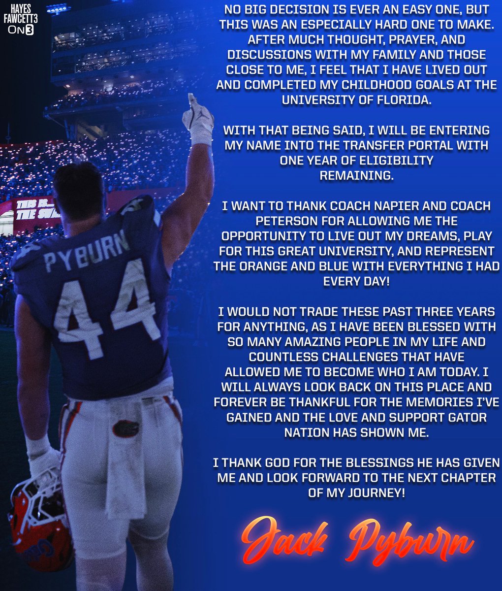 Thankful for it all especially gator nation ❤️.