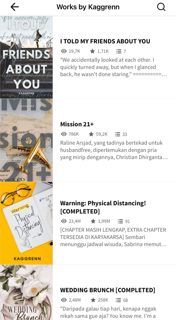 Ada lagi gak ya yang kayak author ini, yang hampir semua karakter di ceritanya bs jd peran utama /wp/