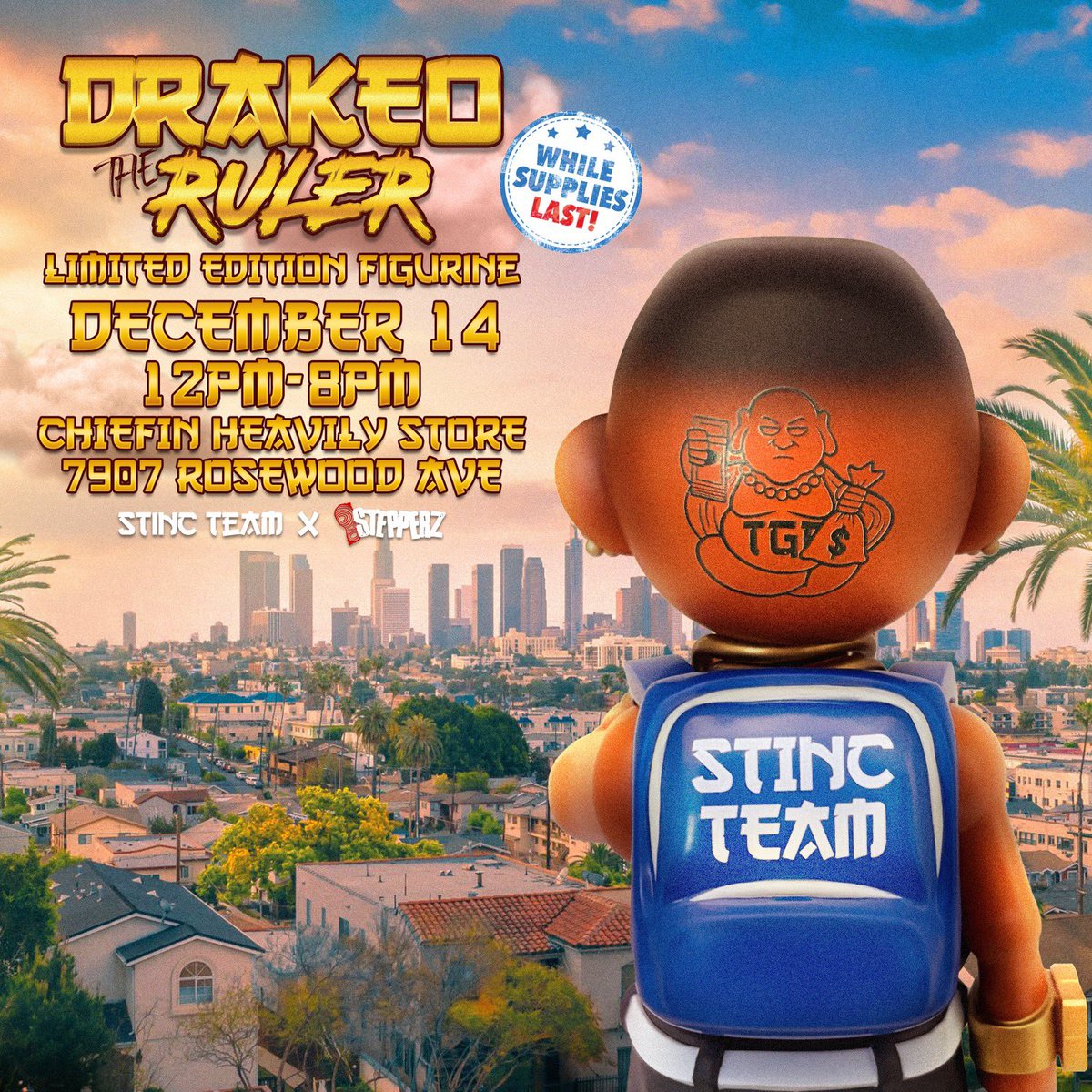 December 14th we at @chiefinheavilyclothing come out and have a good time with the Stincs and more going to have food and plenty of merch