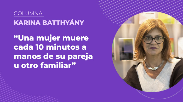 _CLACSO's tweet image. 📡«Una mujer muere cada 10 minutos a manos de su pareja u otro familiar». Entrevista a Karina Batthyány en #infoCLACSO. 
▶️ Accede a la nota completa: clacso.org/una-mujer-muer…