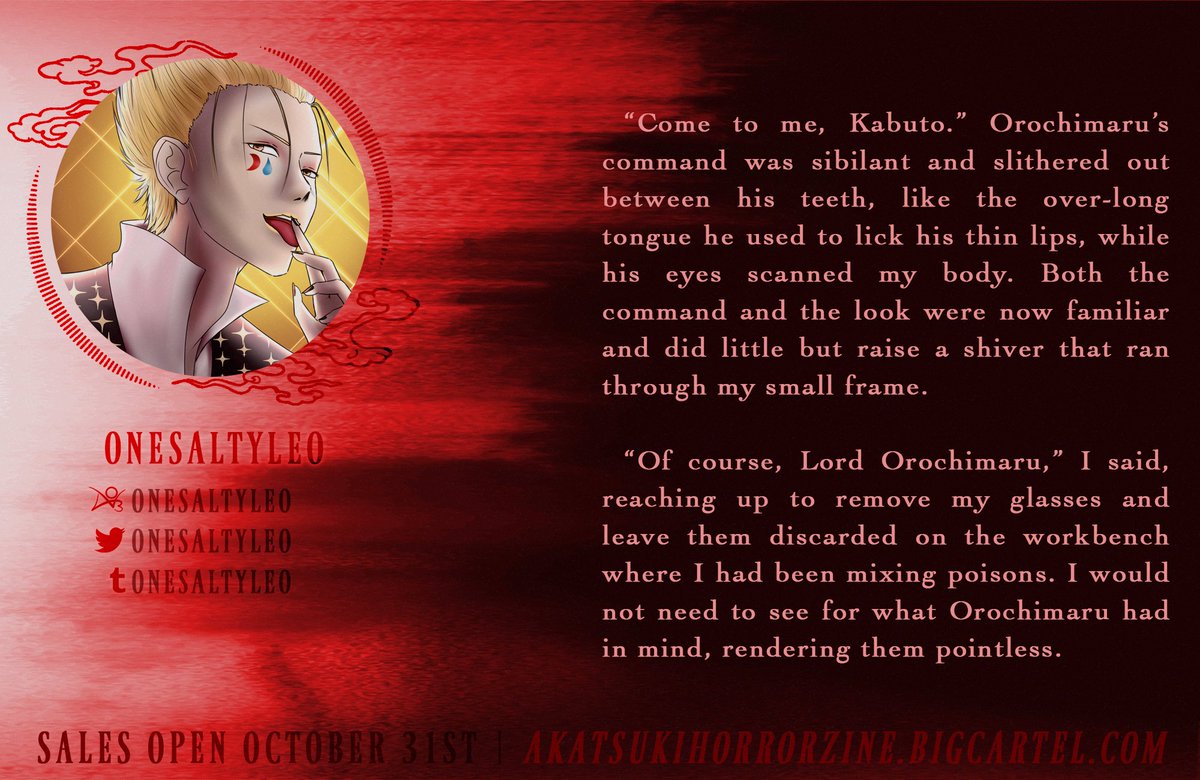 akatsukihorror's tweet photo. 👹AKATSUKI HORROR ZINE👹@onesaltyleo❤️‍🔥

Pre-Orders Open Oct 31st - Dec 15th
🔗 https://t.co/4LCxdR8Fit https://t.co/6SlNHGIvk0