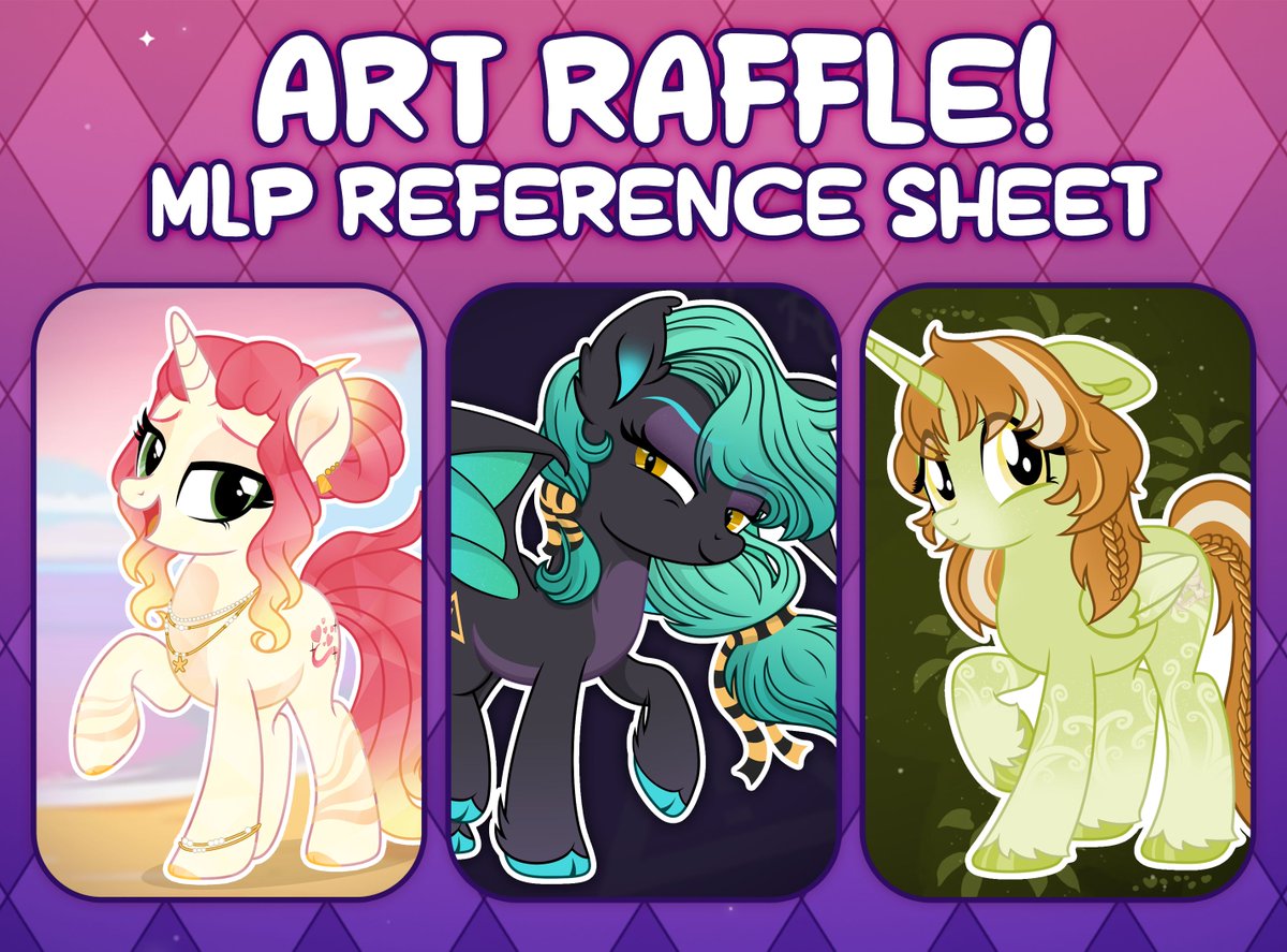 💖ART #RAFFLE💖

To show my appreciation for all the support I received this year, I'm hosting an Simple Ref Sheet Art Raffle!

✨ Follow
✨ Repost
✨ Reply with a reference image of your OC

🗓 Raffle ends December 15th

#mlp #mylittlepony #mlpfim #mlpart #mlpraffle