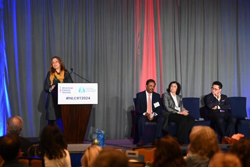 ACS National Lung Cancer Roundtable (@nlcrtnews) on Twitter photo To close out #NLCRT2024, our panel of national experts is engaging in a special debate over the growing role and future of the use of AI in lung cancer care. Thank you to Dr. Suresh Ramalingam, Editor in Chief of <a href="/JournalCancer/">ACS Journal Cancer</a>, for moderating! To close out #NLCRT2024, our panel of national experts is engaging in a special debate over the growing role and future of the use of AI in lung cancer care. Thank you to Dr. Suresh Ramalingam, Editor in Chief of <a href="/JournalCancer/">ACS Journal Cancer</a>, for moderating!