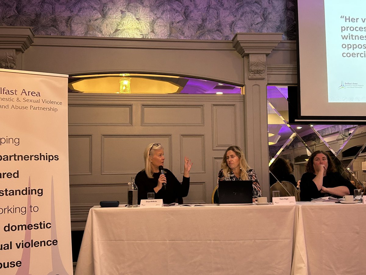 Kelly Andrews (@kellyandrews149) on Twitter photo Thank you to our amazing panelist’s from today’s <a href="/Belfastdsvp/">BelfastD&SVP</a> ‘Impact of Trauma in the Courts’ conference, very informative and interesting debate <a href="/BelfastPcsp/">Belfast PCSP</a> <a href="/WomensaidBelLis/">Women's Aid Belfast & Lisburn</a> <a href="/WomensAidNI/">Women's Aid NI</a> <a href="/thePPSNI/">Public Prosecution Service</a> <a href="/PoliceServiceNI/">Police Service NI</a> <a href="/FrancisHannaCo/">Francis Hanna & Co</a> <a href="/CVOCNI/">Commissioner for Victims of Crime NI</a> Thank you to our amazing panelist’s from today’s <a href="/Belfastdsvp/">BelfastD&SVP</a> ‘Impact of Trauma in the Courts’ conference, very informative and interesting debate <a href="/BelfastPcsp/">Belfast PCSP</a> <a href="/WomensaidBelLis/">Women's Aid Belfast & Lisburn</a> <a href="/WomensAidNI/">Women's Aid NI</a> <a href="/thePPSNI/">Public Prosecution Service</a> <a href="/PoliceServiceNI/">Police Service NI</a> <a href="/FrancisHannaCo/">Francis Hanna & Co</a> <a href="/CVOCNI/">Commissioner for Victims of Crime NI</a>