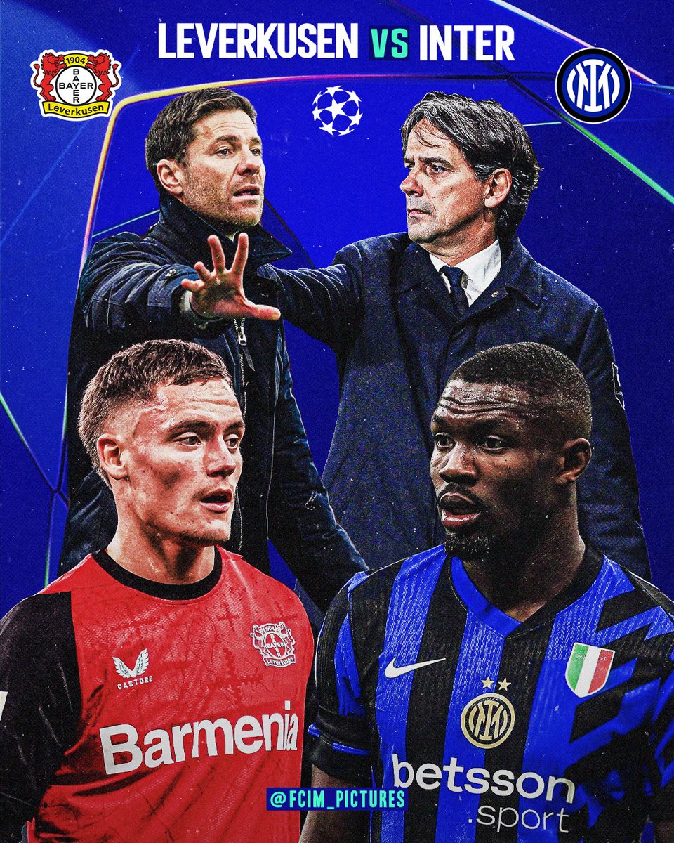 RikiChelsea12's tweet photo. 🏆 vs 🏆#UCL Campeón de Alemania 🇩🇪 vs Campeón de Italia 🇮🇹 por la Champions League.
📝 Choque de 2 de los mejores Entrenadores del momento en Europa ( Alonso 🇪🇸 vs Inzaghi 🇮🇹 )
😍 Precioso partido para neutrales el Leverkusen vs Inter Milan #B04INT https://t.co/I4c5tP5uU0