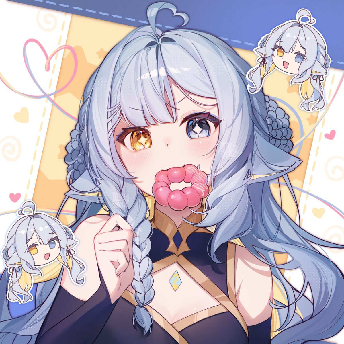 Winter (VGen) batch open on Dec. 12th!
✦ $20 colored sketch
✦ $40 sparkly doodle
✦ $80+ rendered skeb illust
🎀 other services + designs open as well! 
( ´▽｀) rt appreciated! Link in bio! #VGenOpen