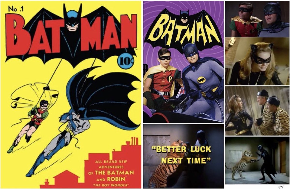 SaveRedlandLibr's tweet photo. 7:05pm TODAY on @TalkingPicsTV
From 1966, s1 Ep 20 of 📺 #Batman - "Better Luck Next Time" directed by #JamesSheldon & written by #StanleyRalphRoss
+ #LeeOrgel
Based on #DCComics characters created by artist #BobKane & writer #BillFinger
🌟#AdamWest #BurtWard #JulieNewmar https://t.co/obuQmn7T3P