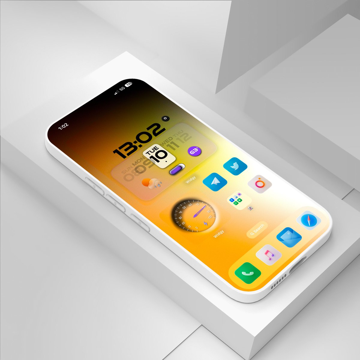 alex2clemente's tweet photo. Este Es Mi Set Up De Hoy Solo #Shortcuts En #iOS182rc Le dejo Unos de Mis Walls Favoritos Disfruten El Widgy Lo Pueden Obtener Con @TeboulDavid1 😎👻 https://t.co/8kuePrwHOn
