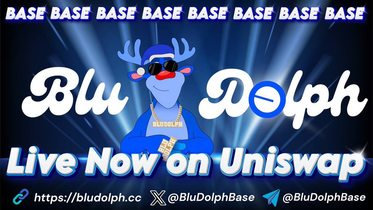 $BLU @BluDolphBase has bonded over to live trading on uniswap!

dextools.io/app/en/base/pa…

Strong community, jeets are out and a good entry to grow with the project IMO👌🏼

CA: 0x4EFb509040D3ABA1ABadE8F97e8e040f21275724

Tg: t.me/BluDolphBase