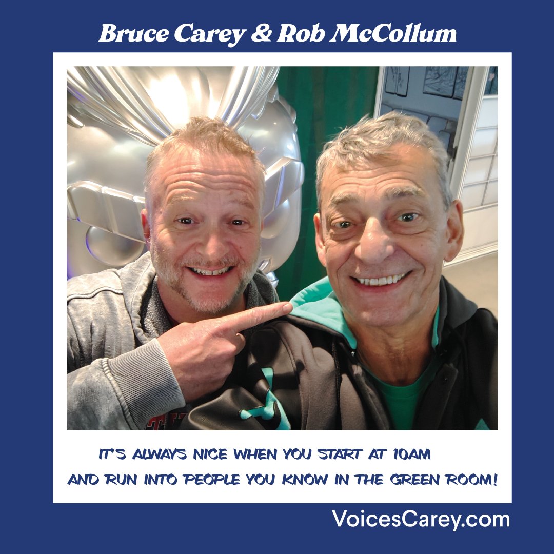 I haven't seen Rob McCollum, voice actor and improv artist extraordinaire, since humans crawled out of the primordial vocal slime!