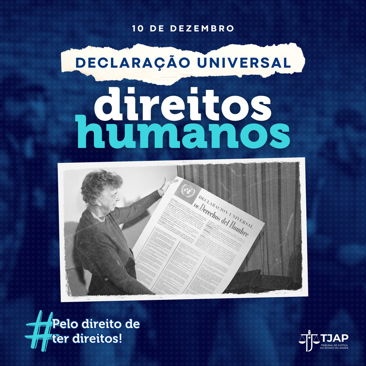 Tjap_Oficial's tweet image. 🌍No dia 10 de dezembro celebramos a origem da Declaração Universal dos Direitos Humanos, um marco histórico fundamental para lembrar a importância de garantir os direitos básicos e universais de todas as pessoas.

#direitoshumanos #igualdade #TJAP