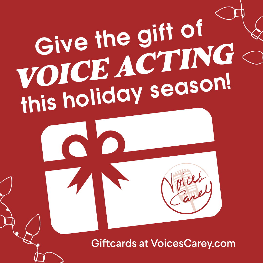 Give the unique and valuable gift Voices Carey has to offer this holiday season! 

Help your aspiring loved ones take that extra step forward in their voiceover journey 🎄🎁