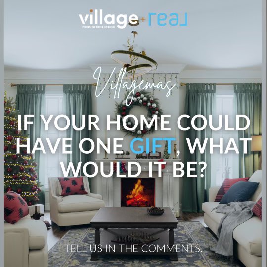 VPCtribe's tweet photo. 🎁 If your home could make a wish this holiday season, what would it ask for?

A dreamy new kitchen? A cozy fireplace by the tree? Maybe a bigger closet for all those holiday sweaters? Let us know in the comments! 🎄✨ 🏠 🎁 

#arealvillagemas 
#Villagemas2024 https://t.co/pjipzq94k2