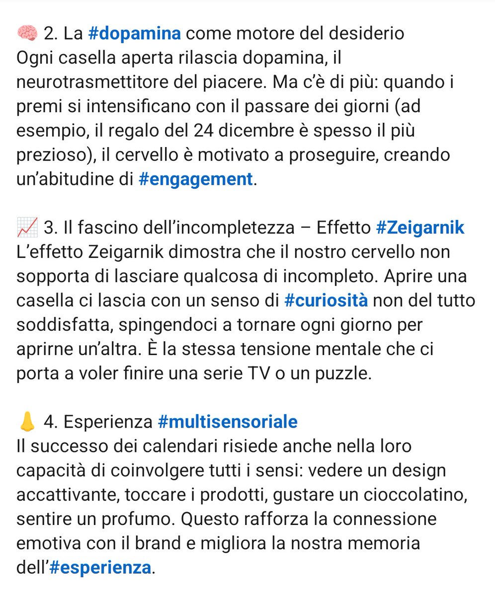 Negritaliani's tweet photo. Sul social chiamato LinkedIn oggi spiegano che il calendario dell'avvento funziona perché crea #engagement, porta con sé il fascino dell'incompletezza e costituisce un'esperienza #multisensoriale https://t.co/L5vvf4HfgG