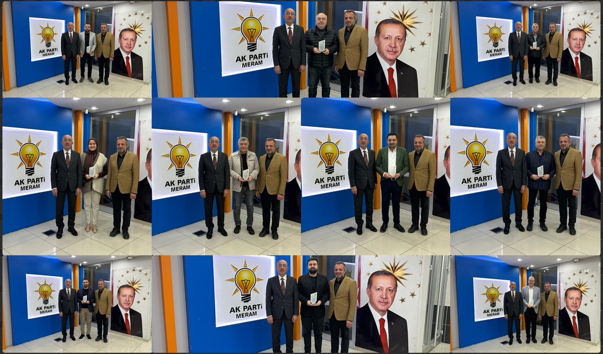 akpartimeram's tweet photo. 7. Dönem Yönetim Kurulumuzun son toplantısında davamız için gecesini gündüzüne katarak emek veren başta İlçe Başkanımız @Dolular ve Belediye Başkanımız @MustafaKavus olmak üzere birbirinden değerli Yönetim Kurulu Üyelerimize plaket takdiminde bulunduk.
#BizimMeram https://t.co/gmJZnbLtAD