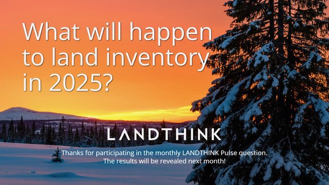 What do you think? We want to know! The December Pulse is out! Answer here: landthink.com/pulse/ #realestate #land