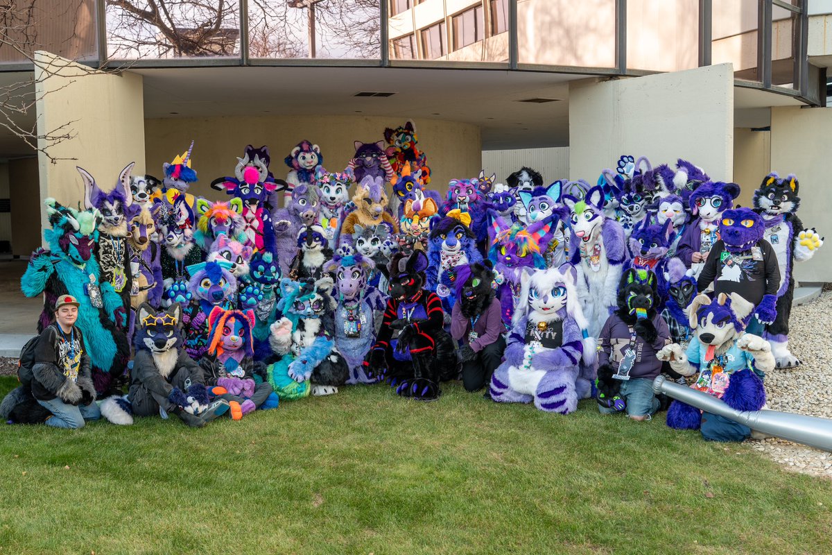 Bam! Here it is! The #PurplePic from #MFF2024/ <a href="/FurFest/">Midwest FurFest</a>! Thank you, as always, to all you beautiful purple furs for showing up and taking your precious con time to be a part of this! 
📷: Skarth